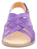 Think! Leder-Sandalen in Lila