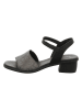 Think! Leren sandalen grijs/zwart