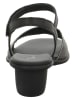 Think! Leren sandalen grijs/zwart