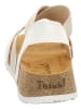 Think! Leder-Sandalen in Beige