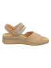 Think! Leder-Sandalen in Beige