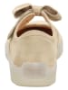 Think! Leder-Spangenballerinas in Beige
