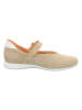 Think! Leder-Spangenballerinas in Beige