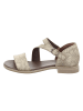 Think! Leder-Sandalen in Beige