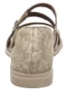 Think! Leder-Sandalen in Beige
