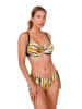 Teleno Bikini in Schwarz/ Weiß/ Orange