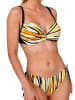 Teleno Bikini in Schwarz/ Weiß/ Orange