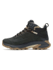 Merrell Leren trekkingschoenen "Moab Speed 2 Mid" zwart/donkerblauw