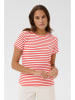 Kaffe Shirt in Creme/ Rot