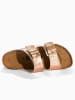 BACKSUN Slippers "Maldives" goudkleurig