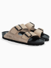 BAYTON Leren slippers "Atlas" beige