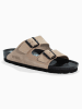 BAYTON Leren slippers "Atlas" beige