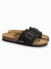 BACKSUN Pantoletten "Sombrero" in Schwarz