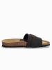 BACKSUN Pantoletten "Sombrero" in Schwarz