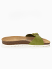 BACKSUN Leren slippers "Zephyr" groen