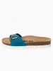 BACKSUN Leder-Pantoletten "Zephyr" in Blau