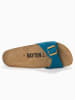 BACKSUN Leder-Pantoletten "Zephyr" in Blau