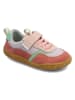 Groundies Leren barefootschoenen lichtroze/groen