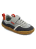 Groundies Leren barefootschoenen grijs/rood