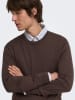 ONLY & SONS Sweter "Onswyler" w kolorze brązowym