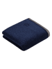 Bugatti Handdoek ''Prato'' donkerblauw - (L)100 x (B)50 cm