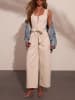 Milan Kiss Spijkerjumpsuit beige
