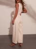 Milan Kiss Spijkerjumpsuit beige