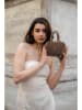 maison héritage PARIS Leder-Henkeltasche "Alba" in Taupe - (B)11 x (H)7,5 x (T)7 cm