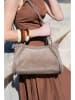 maison héritage PARIS Leder-Henkeltasche "Bacia" in Taupe - (B)31 x (H)20 x (T)11 cm