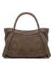 maison héritage PARIS Leder-Henkeltasche "Bacia" in Taupe - (B)31 x (H)20 x (T)11 cm