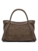 maison héritage PARIS Leder-Henkeltasche "Bacia" in Taupe - (B)31 x (H)20 x (T)11 cm
