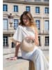 maison héritage PARIS Leder-Henkeltasche "Dulce" in Taupe - (B)26 x (H)18 x (T)3 cm