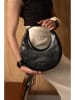 maison héritage PARIS Leder-Henkeltasche "Celia" in Schwarz - (B)28 x (H)15 x (T)9 cm