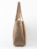 maison héritage PARIS Leren shopper "Artic" taupe - (B)41 x (H)28 x (D)11 cm