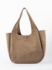 maison héritage PARIS Leren shopper "Artic" taupe - (B)41 x (H)28 x (D)11 cm