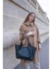 maison héritage PARIS Leder-Shopper "Ceto" in Schwarz - (B)48 x (H)30 x (T)10 cm
