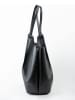 maison héritage PARIS Leren shopper "Ceto" zwart - (B)48 x (H)30 x (D)10 cm