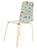 Madre Selva Stuhl "Fishes" in Mint/ Bunt - (B)55 x (H)90 x (T)50 cm