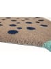 Madre Selva Fußmatte "Aral" in Beige/ Dunkelblau - (L)70 x (B)50 cm