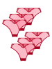Hunkemöller 6-delige set: slips rood
