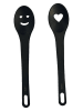 Jade Łyżka kuchenna "Heart" w kolorze czarnym - dł. 29,8 cm