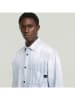 G-Star Hemd - Oversized fit - in Weiß/ Blau