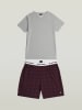 G-Star Pyjama in Rot/ Schwarz/ Grau