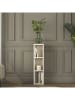 Scandinavia Concept Stolik "AD107" w kolorze beżowym - 20 x 80 x 18,2 cm