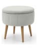 Scandinavia Concept Kruk ''Berlin Babyface'' grijs - (H)44 x Ø 45 cm
