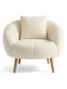 Scandinavia Concept Fauteuil ''Lida'' wit - (B)75 x (H)100 x (D)42 cm