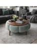 Scandinavia Concept Salontafel ''Papatya'' groen/bruin - (H)44 x Ø 60 cm