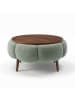 Scandinavia Concept Salontafel ''Papatya'' groen/bruin - (H)44 x Ø 60 cm