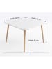Scandinavia Concept Salontafel ''Peka-249'' wit - (B)60 x (H)47 x (D)60 cm