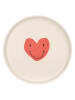 Lässig Teller "Happy Rascals Heart" in Beige - Ø 18 cm